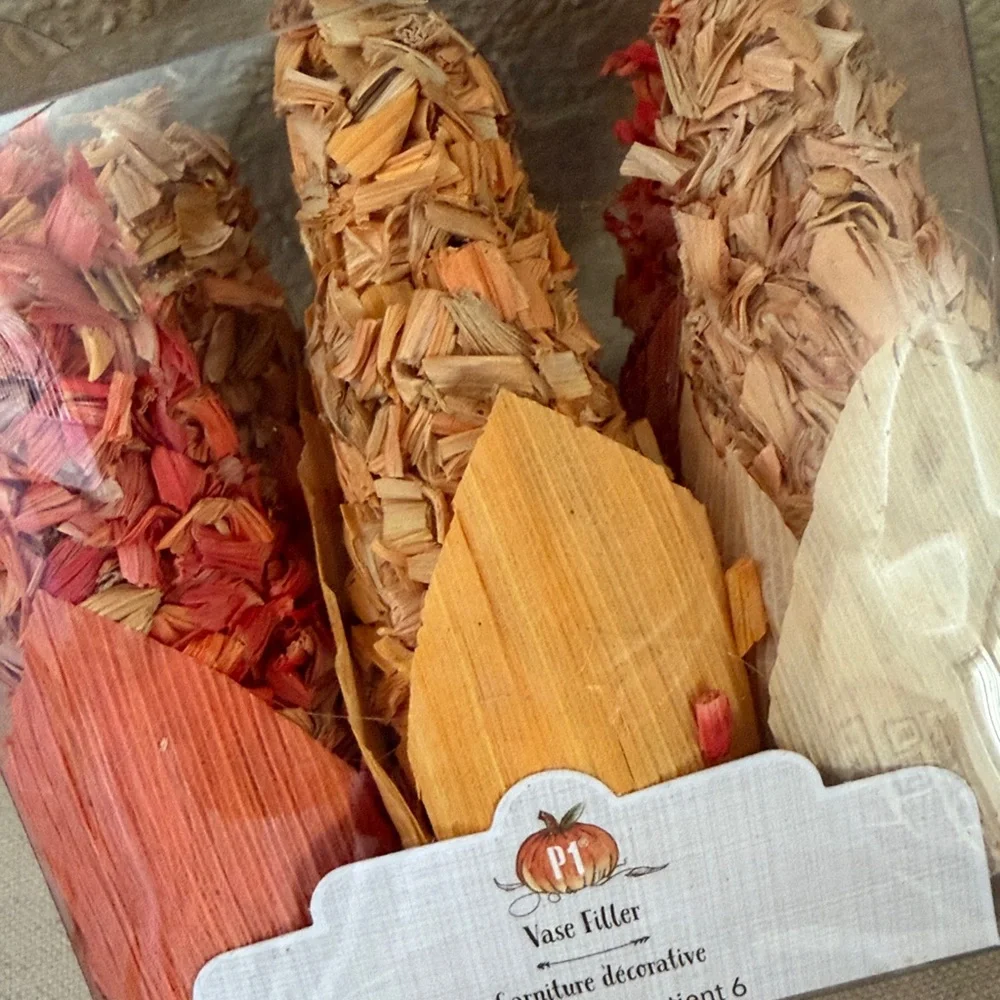 NWT Pier 1 Decorative 6-Pack Vase Filler, Corn Cob Design, 5”, on original box